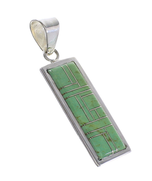 Authentic Sterling Silver Turquoise Pendant AX95448